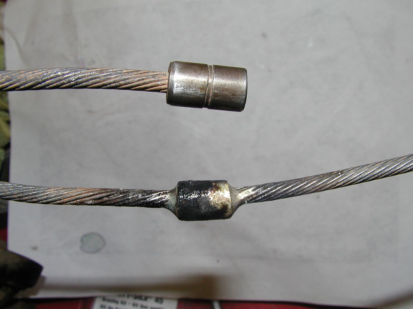 how to shorten a steel cable w/ball end? Chevelle Tech